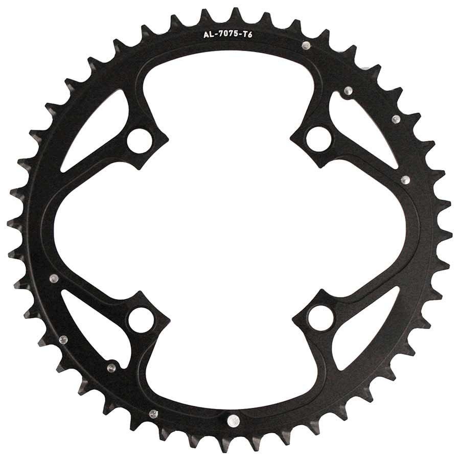 9 SP, BCD 104MM, 4-BOLT, OUTER CHAINRING, FOR 22/33/44, ALUMINUM, BLACK, 11.6215.087.000