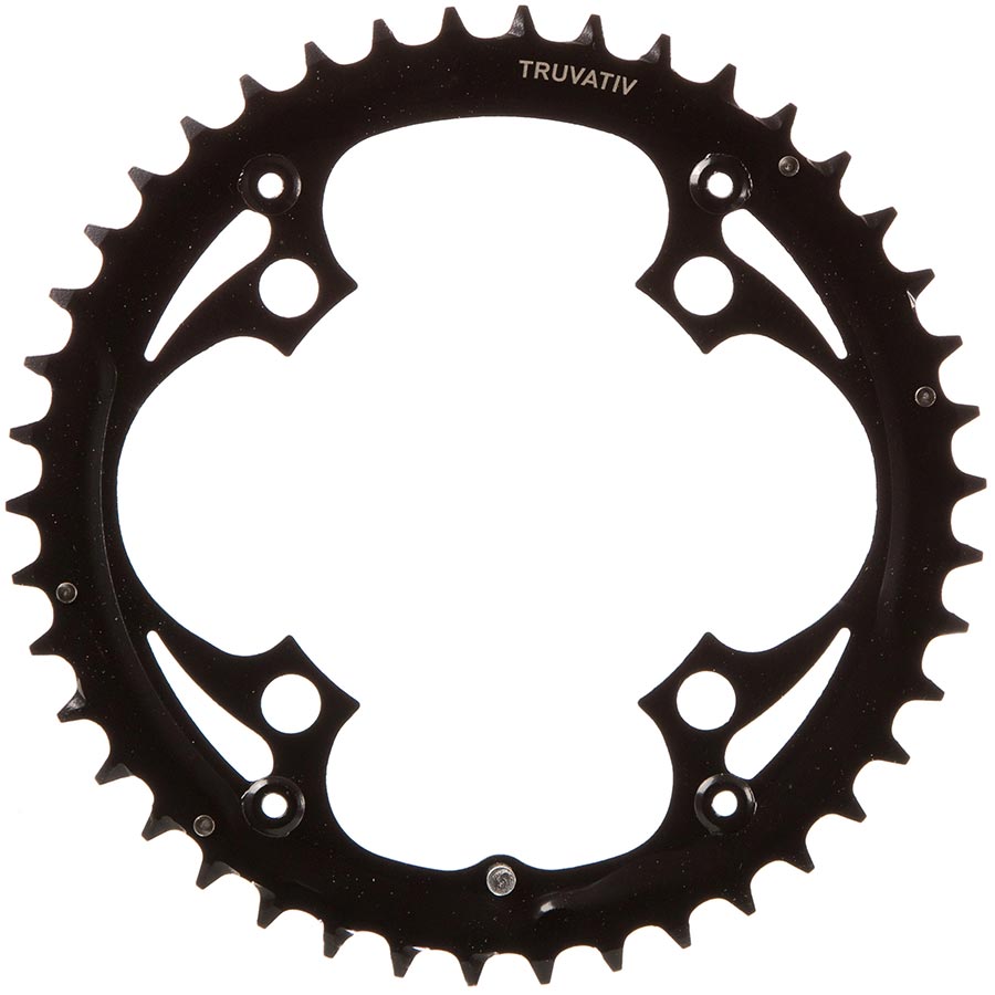 9 SP, BCD 104MM, 4-BOLT, OUTER CHAINRING, FOR MTB TRIPLE, STEEL, BLACK, 11.6215.016.000