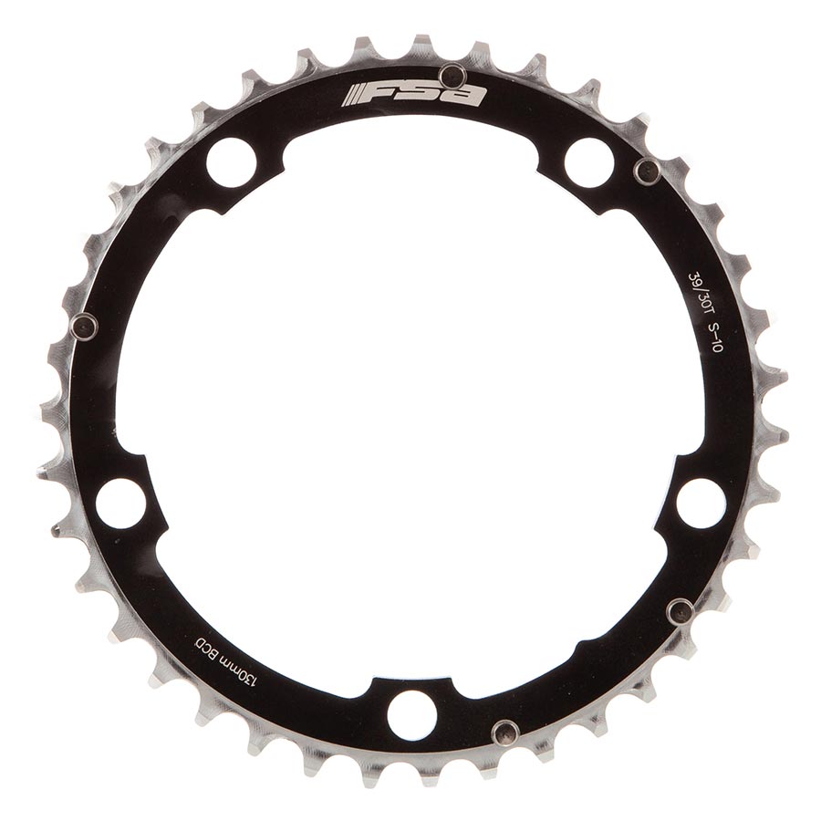10SP., BCD: 130MM, 5 BOLTS, INNER CHAINRING, FOR ROAD TRIPLE, ALUMINUM, BLACK, 370-0239