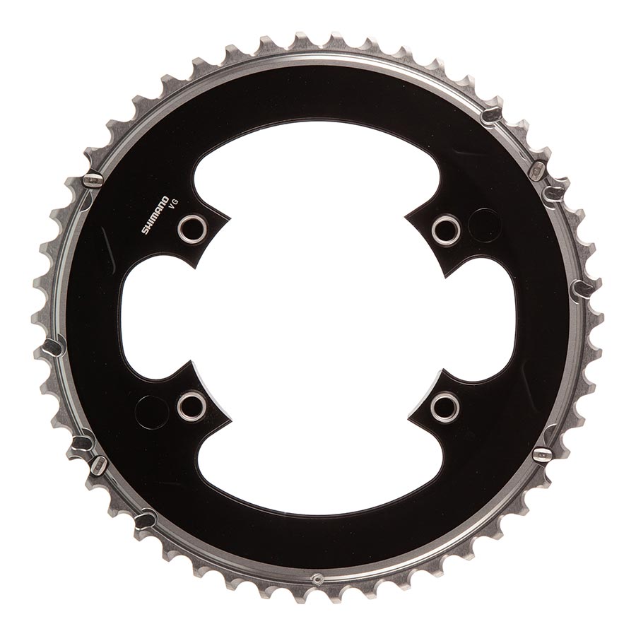 50T, 11SP, BCD: 110MM, 4 BOLT, DURA ACE FC-9000, OUTER CHAINRING, FOR MA POUR 34D, ALUMINUM, SILVER