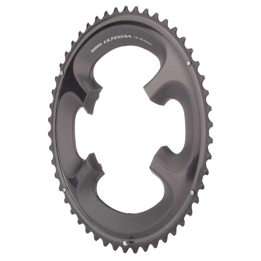 50T, 11SP, BCD: 110MM, 4 BOLT, ULTEGRA FC-6800, INNER CHAINRING, FOR MA FOR 50-34D, ALUMINUM, GREY