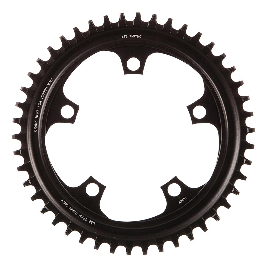 11SP, BCD: 110MM, 5 BOLTS, X-SYNC, OUTER CHAINRING, FOR X-SYNC, ALUMINUM, GREY, 11.6218.015.004