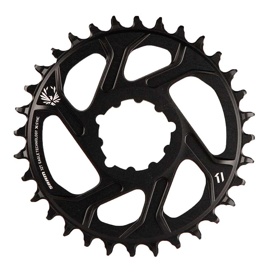 3MM OFFSET, 36T, 12SP., BCD: DIRECT MOUNT, SINGLE CHAINRING, ALUMINUM, BLACK