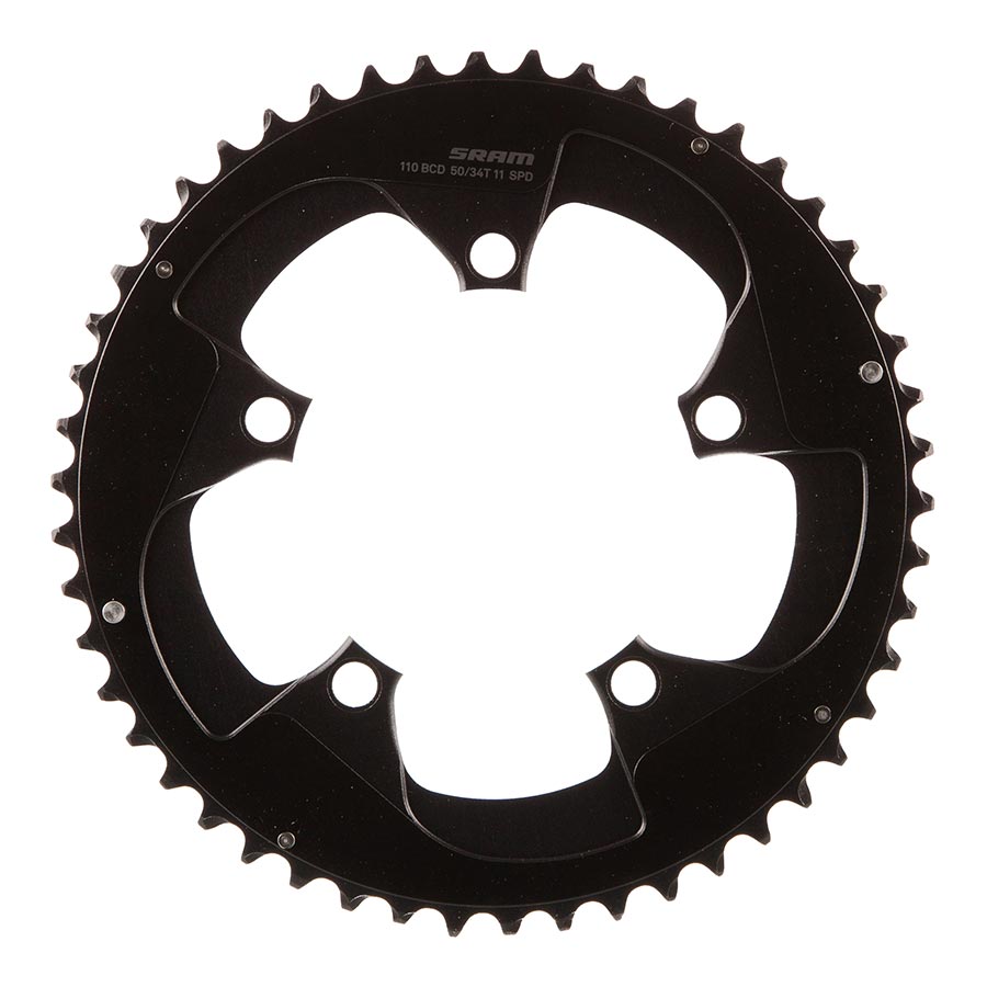 50T, 11SP, BCD: 110MM, CHAINRING, ALUMINUM, BLACK
