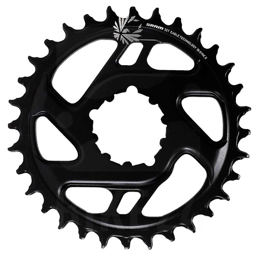 34T CHAINRING, 12SP, BCD: DIRECT MOUNT, 6MM OFFSET, ALUMINUM, BLACK