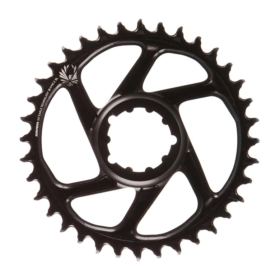 CHAINRING, TEETH: 36, SPEED: 11/12, BCD: DIRECT MOUNT, SINGLE, ALUMINUM, BLACK