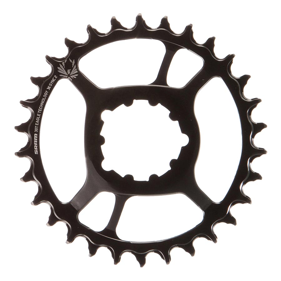 CHAINRING, TEETH: 30, SPEED: 11/12, BCD: DIRECT MOUNT, SINGLE, STEEL, BLACK