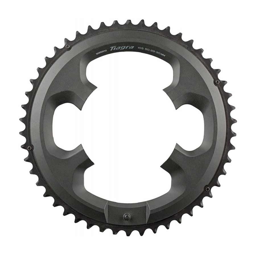 CHAINRING, TEETH: 50, SPEED: 10, BCD: 110, BOLTS: 4, OUTER, ALUMINUM, GREY, Y1RD98030