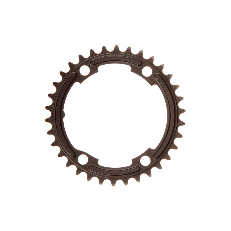 CHAINRING, TEETH: 34, SPEED: 11, BCD: 110, BOLTS: 4, INNER, ALUMINUM, BLACK, Y1WV34000