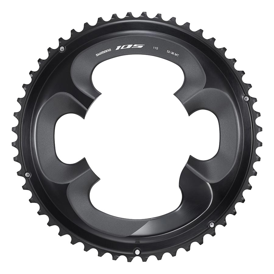 CHAINRING, TEETH: 52, SPEED: 11, BCD: 110, BOLTS: 4, OUTER, ALUMINUM, BLACK, Y1WV98030