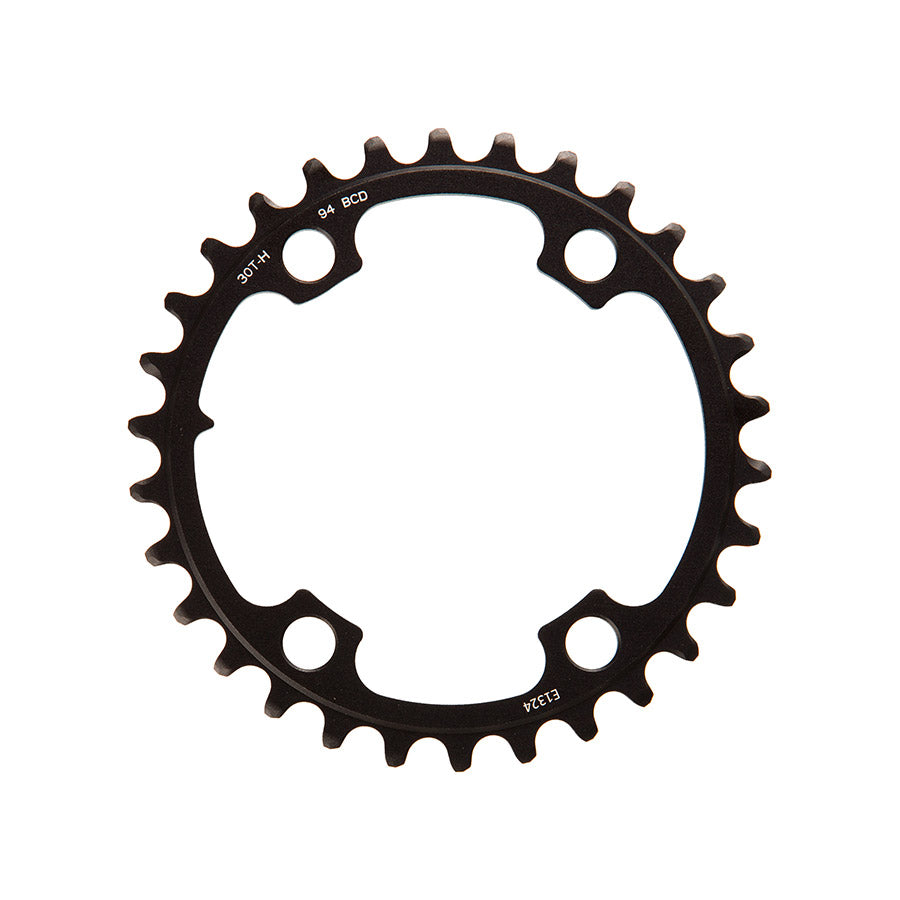 CHAINRING, TEETH: 30, SPEED: 12, BCD: 94, BOLTS: 4, INNER, ALUMINUM, BLACK