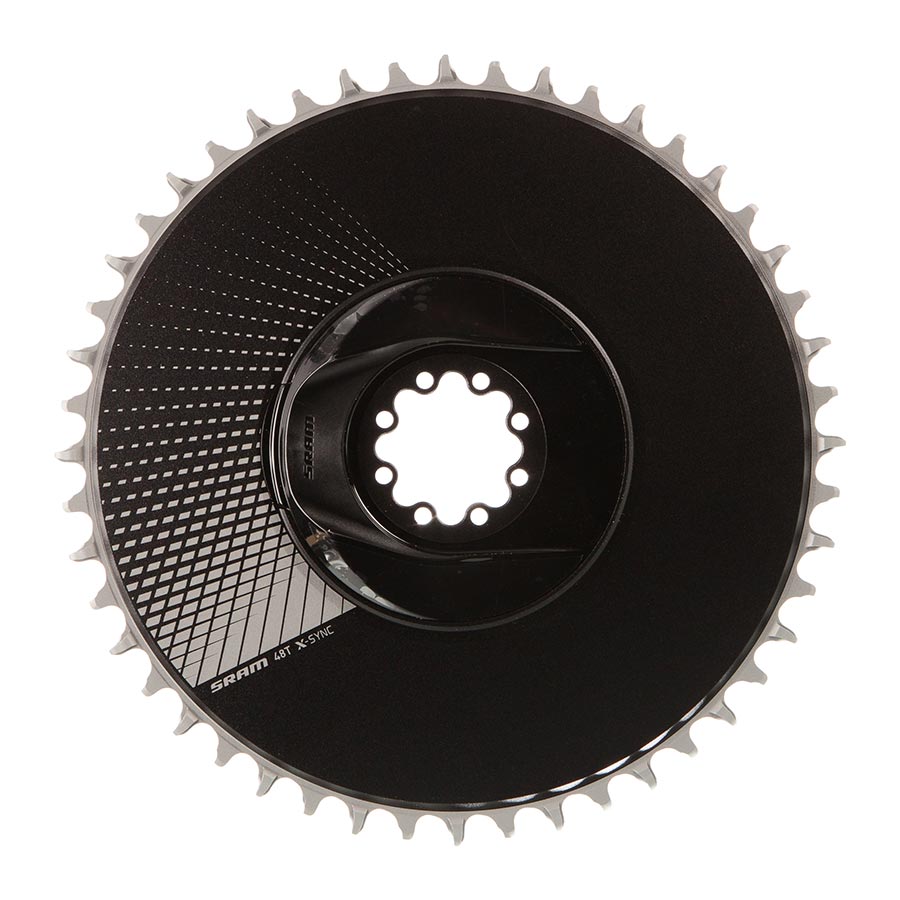 CHAINRING, TEETH: 48, SPEED: 12, BCD: DIRECT MOUNT, SINGLE, ALUMINUM, BLACK