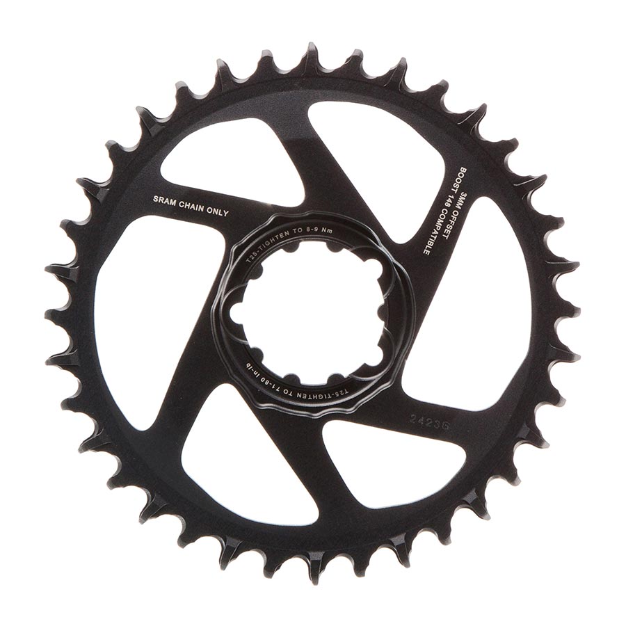 CHAINRING, TEETH: 36, SPEED: 12, BCD: DIRECT MOUNT, SINGLE, ALLOY, GREY