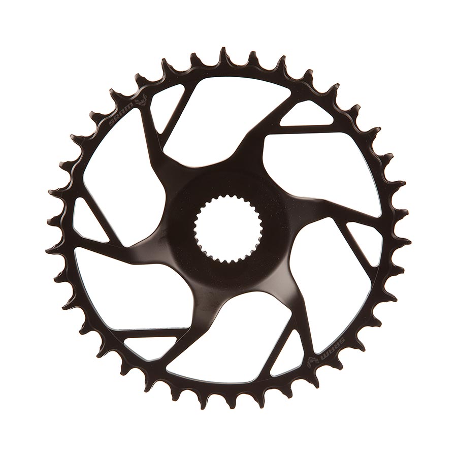 CHAINRING, TEETH: 38, SPEED: 12, BCD: DIRECT MOUNT, ALUMINUM, BLACK