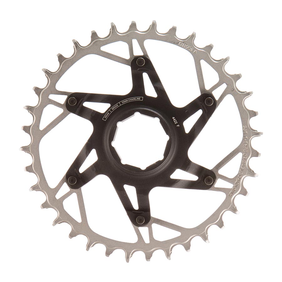 CHAINRING, TEETH: 36, SPEED: 12, BCD: DIRECT MOUNT, ALUMINUM/STEEL, BLACK