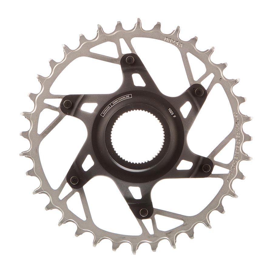 CHAINRING, TEETH: 36, SPEED: 12, BCD: DIRECT MOUNT, ALUMINUM/STEEL, BLACK