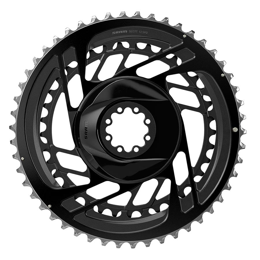 CHAINRING, TEETH: 37/50, SPEED: 12, BCD: DIRECT MOUNT, ALUMINUM, BLACK