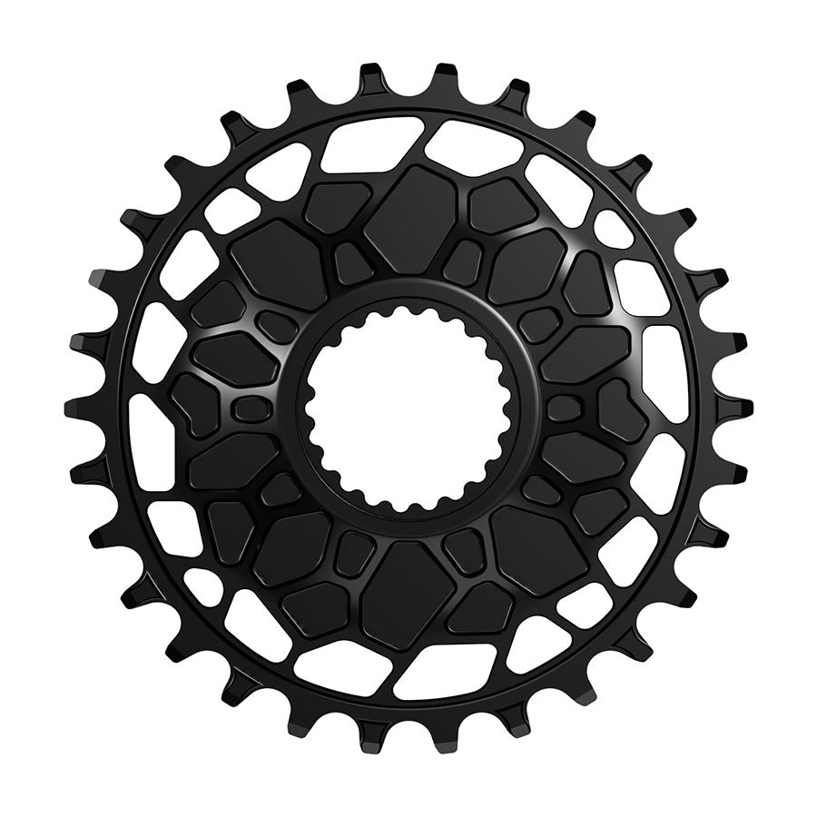 CHAINRING, TEETH: 32, SPEED: 12, BCD: DIRECT MOUNT SHIMANO, FRONT, 7075-T6 ALUMINUM, BLACK