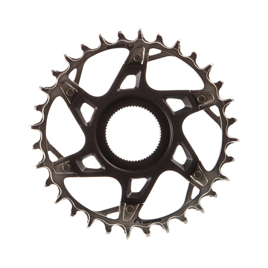 CHAINRING, TEETH: 32, SPEED: 12, BCD: DIRECT MOUNT, ALUMINUM/STEEL, SILVER