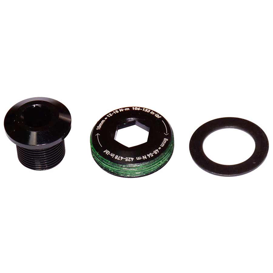 CRANK ARM BOLT, M15/M26, SELF-EXTRACTING, ALLOY, FOR GXP, BLACK, UNIT