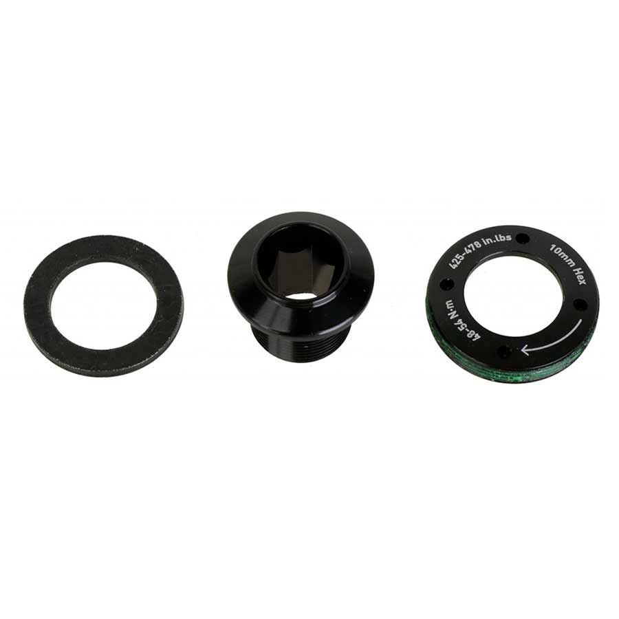 CRANK ARM BOLT, M18/M30, LEFT (BLACK RED, FORCE)