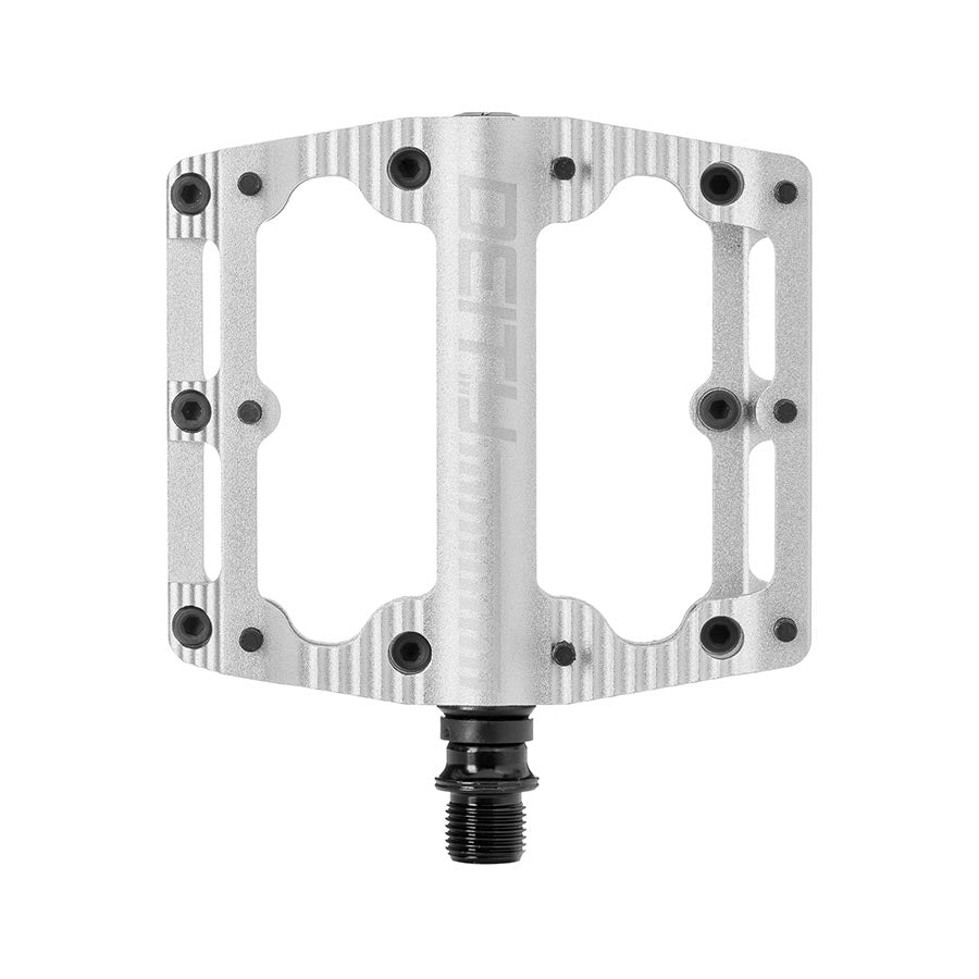 PLATFORM PEDALS, BODY: ALUMINUM, SPINDLE: CR-MO, 9/16'', SILVER, PAIR
