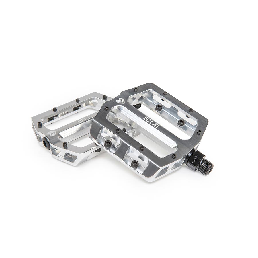PLATFORM PEDALS, BODY: ALUMINUM, SPINDLE: CR-MO, 9/16'', SILVER, PAIR