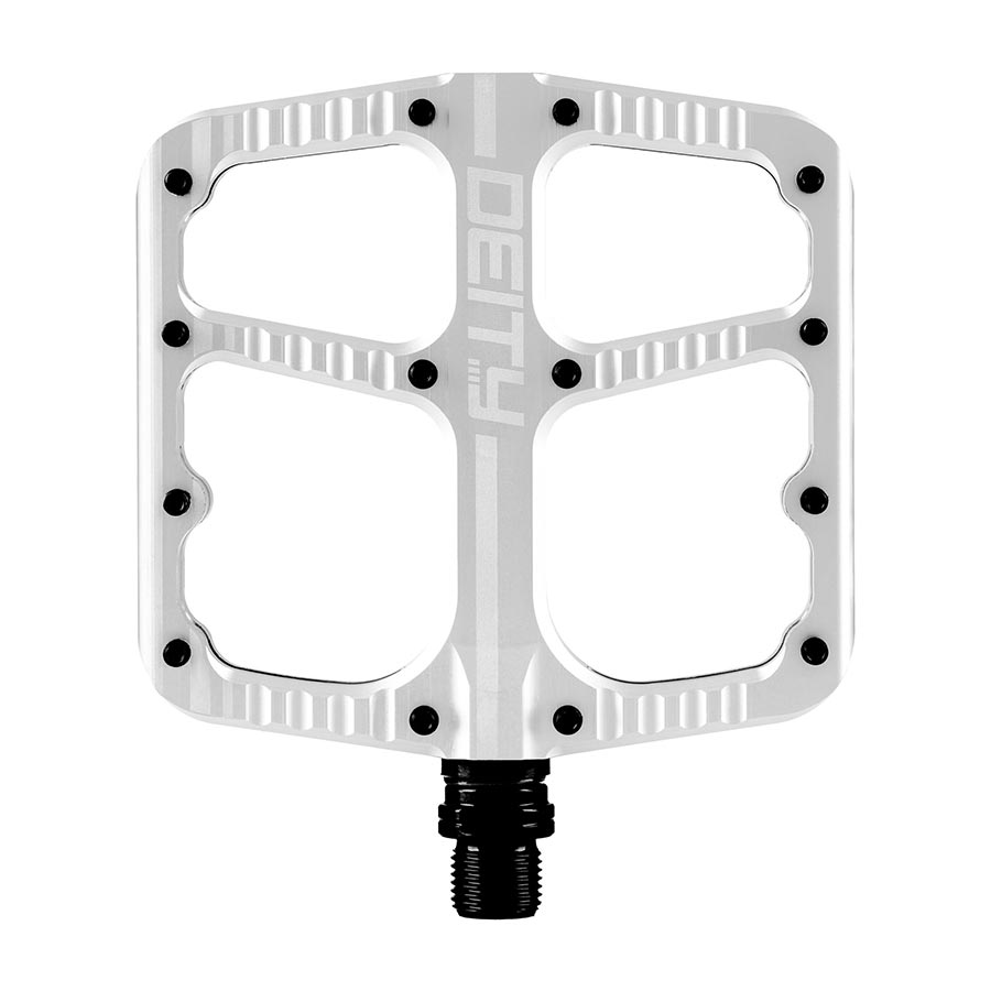 PLATFORM PEDALS, BODY: ALUMINUM, SPINDLE: CR-MO, 9/16'', SILVER, PAIR