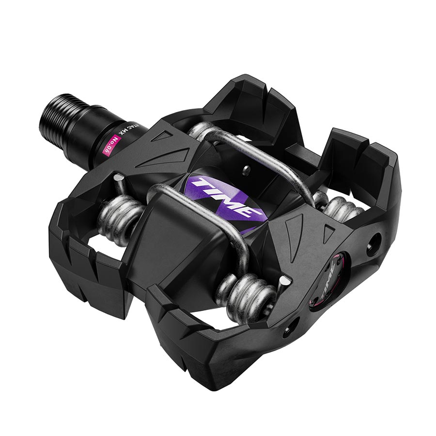 PEDALS, BODY: COMPOSITE, SPINDLE: STEEL, 9/16'', BLACK PURPLE, PAIR