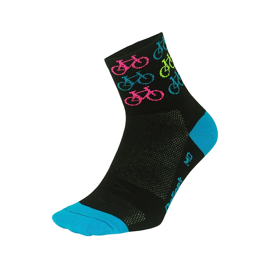SOCKS, COOL BIKES BLACK/PROCESS BLUE, XL, PAIR
