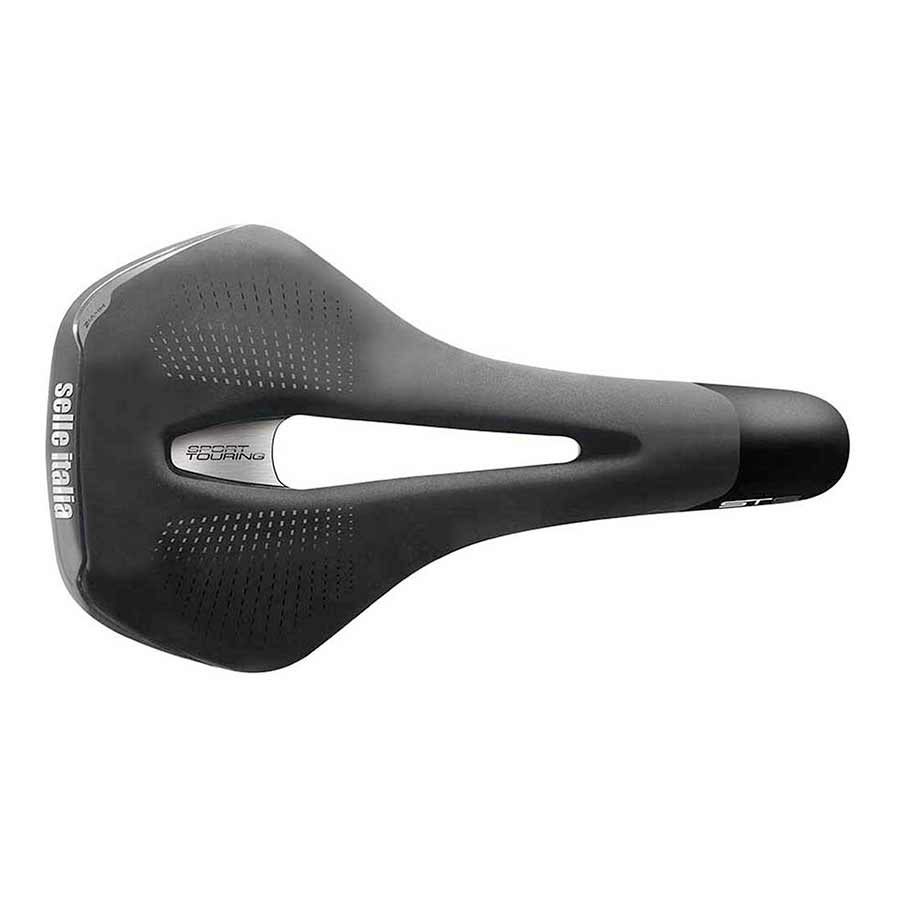 SADDLE, 276 X 155MM, 396G, BLACK/HI-VIZ