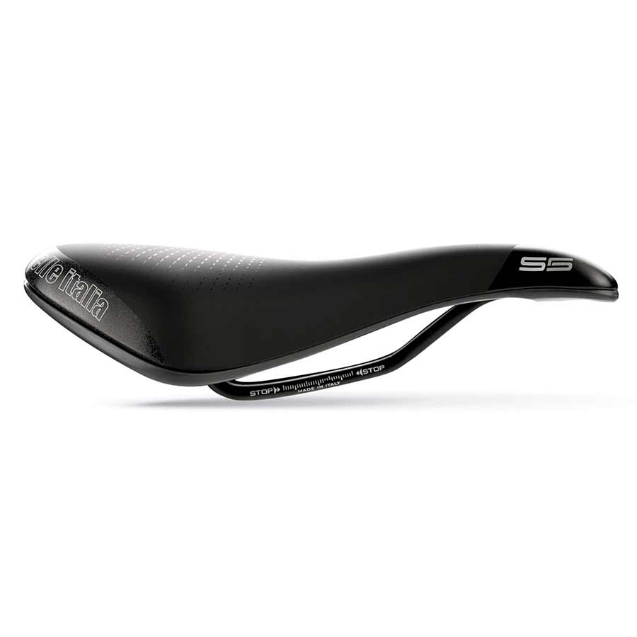 SADDLE, 255 X 160MM, 325G, BLACK/HI-VIZ