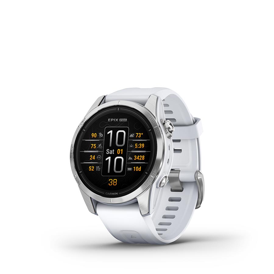 WATCH, WATCH COLOR: SILVER, WRISTBAND: WHITE - SILICONE