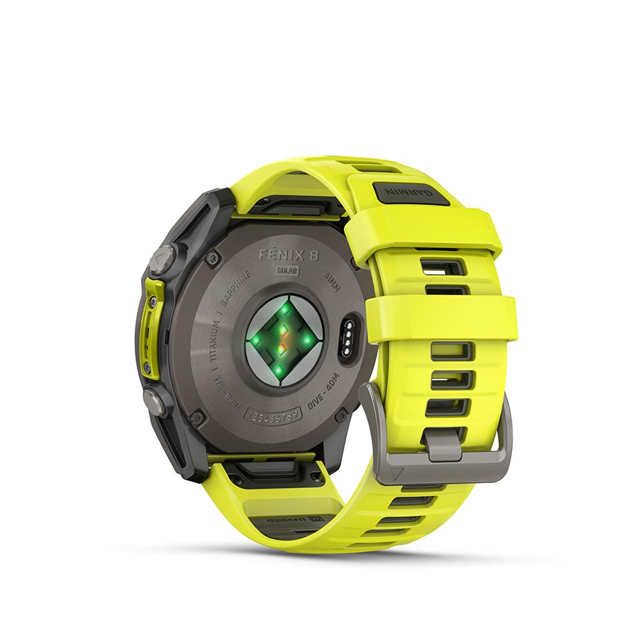 WATCH, WATCH COLOR: TITANIUM, WRISTBAND: AMP YELLOW/ GRAPHITE - SILICONE