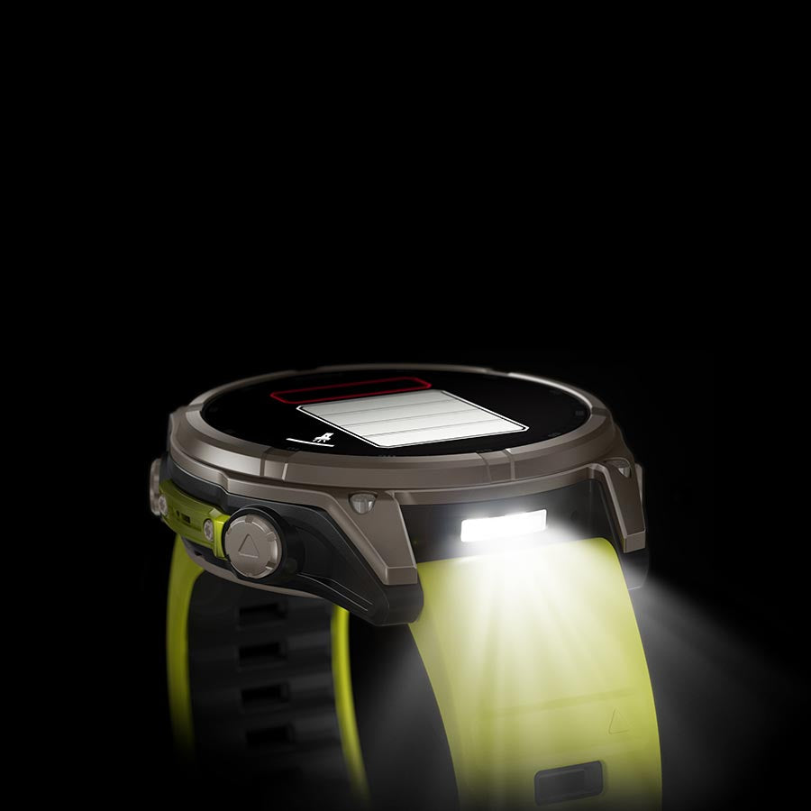 WATCH, WATCH COLOR: TITANIUM, WRISTBAND: AMP YELLOW/ GRAPHITE - SILICONE