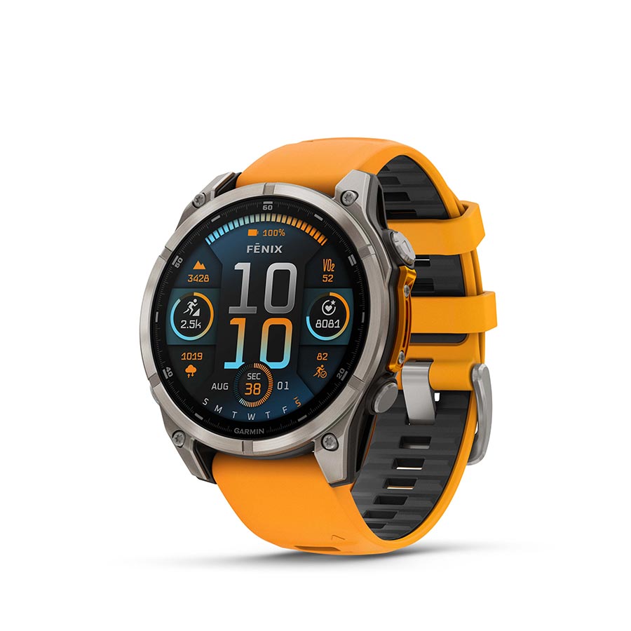 WATCH, WATCH COLOR: TITANIUM, WRISTBAND: ORANGE/ GRAPHITE - SILICONE