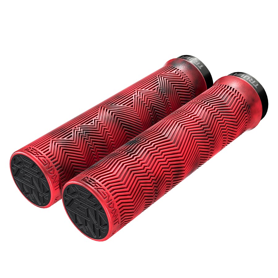 GRIPS, 133MM, RED/BLOOD RED, PAIR