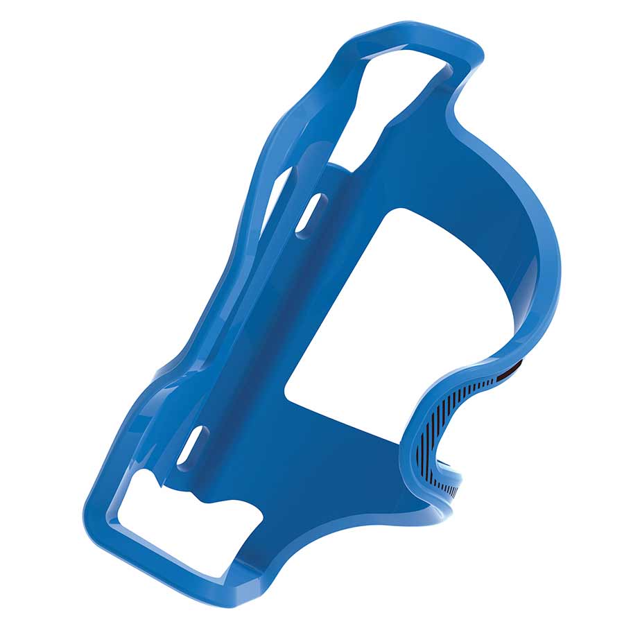 BOTTLE CAGE, COMPOSITE, LEFT LOADING, BLUE, 48G