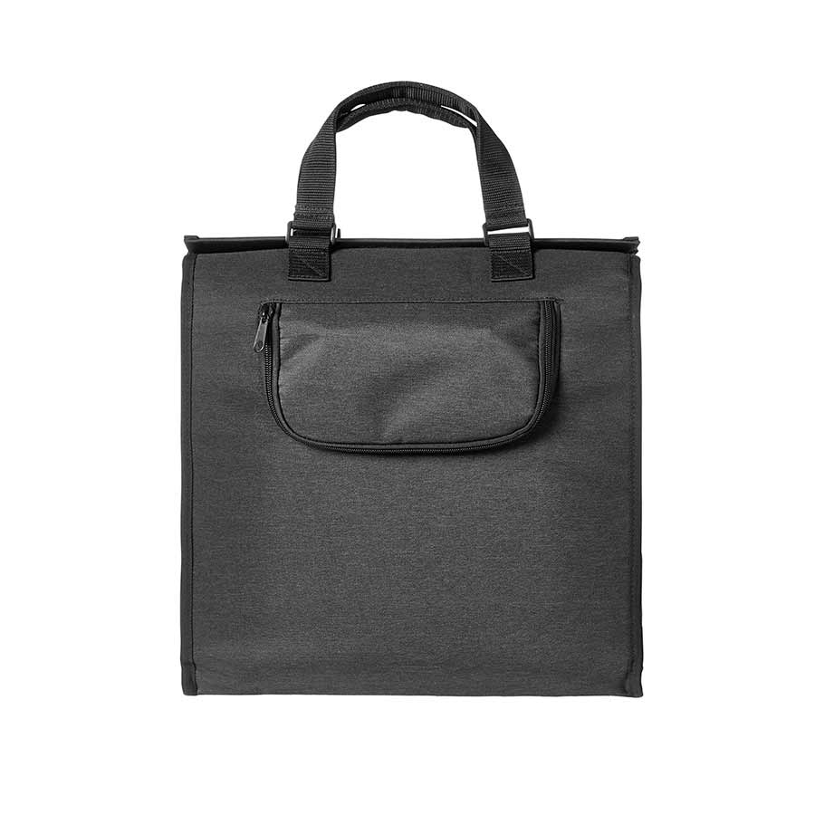SHOPPER BAG, BLACK MELEE