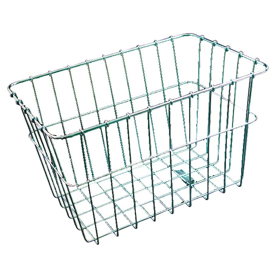 #585 REAR RACK BASKET SILVER 14.5 X 9.5 X 9"