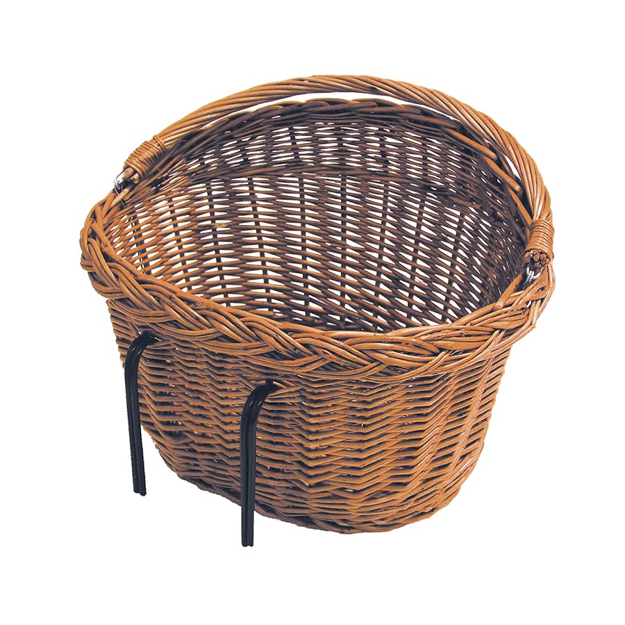 BASKET, FRONT AND REAR, 39X27X22 CM, BROWN