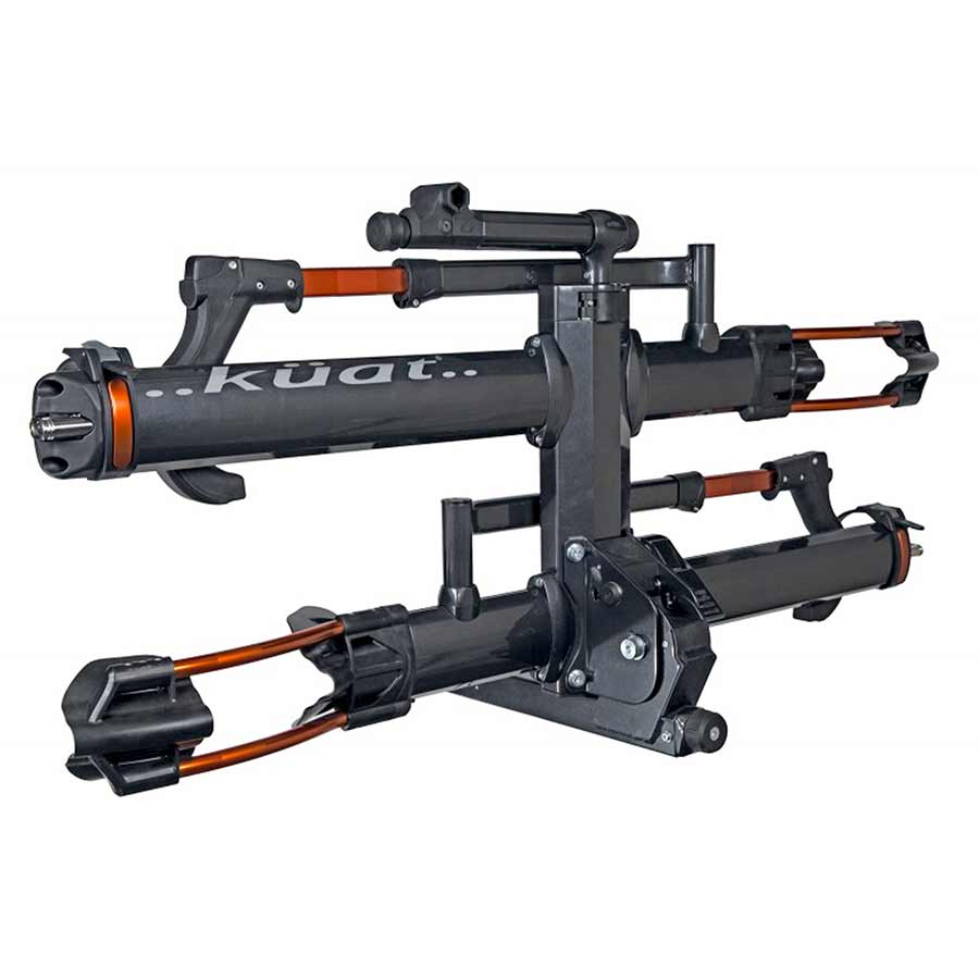 HITCH MOUNTED BIKE RACK, 2 BIKES, 1-1/4", GUN METAL GREY