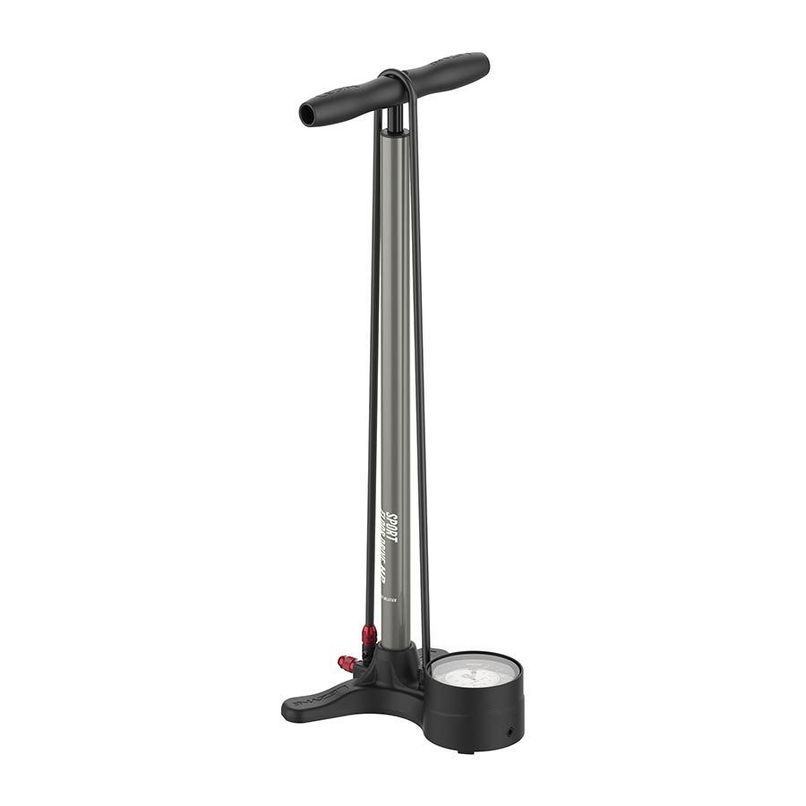 FLOOR PUMP, ABS-1 PRO CHUCK, 220PSI, GREY