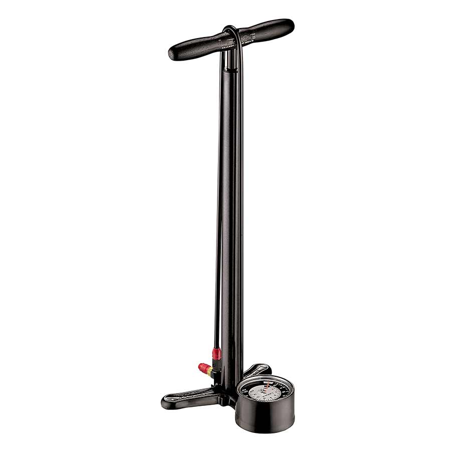 FLOOR PUMP, ABS-1 PRO CHUCK, 220PSI, BLACK