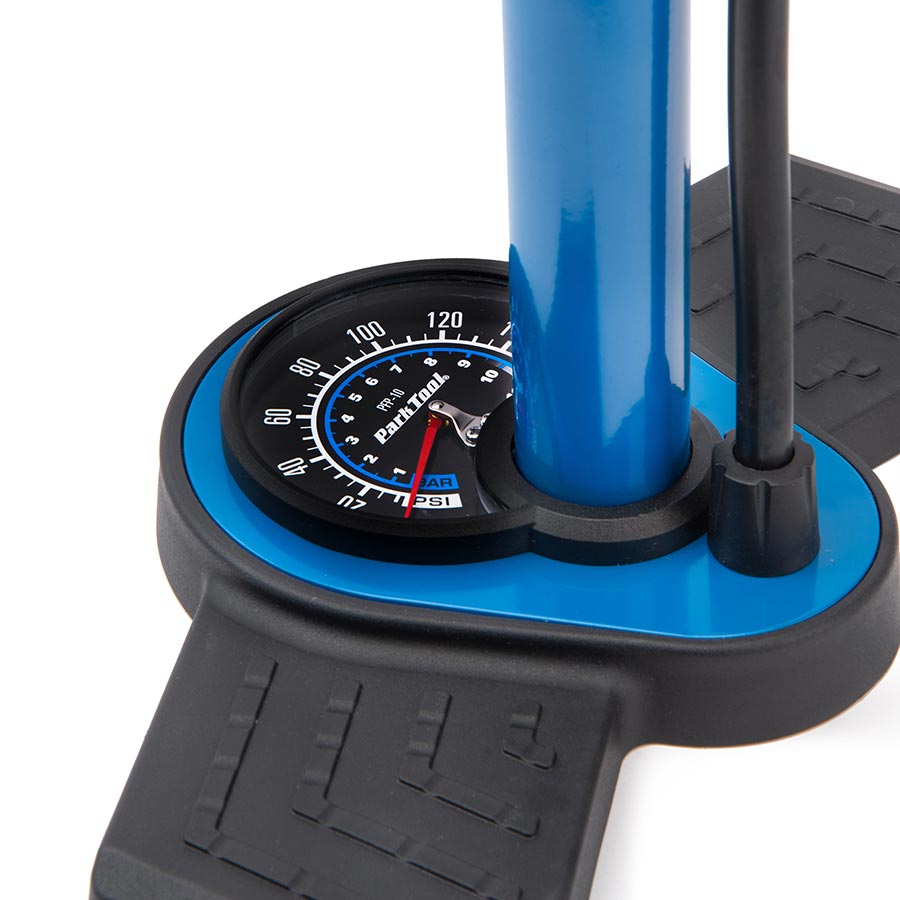 FLOOR PUMP, 160PSI, BLUE