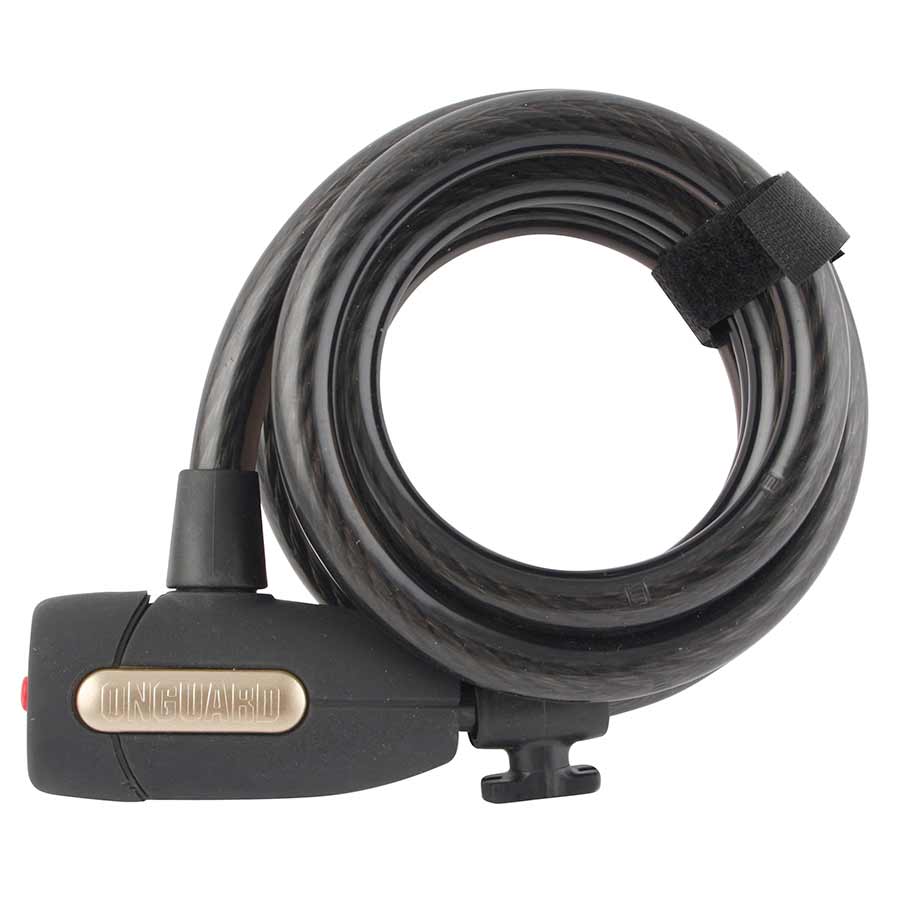 COIL CABLE WITH KEY LOCK, 12MM X 180CM (12MM X 5.9')