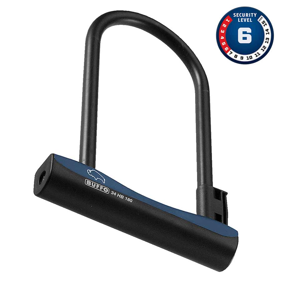 U-LOCK, KEY, 12MM, 18.0CM X 30.0CM, 8.0" X 11.8", USH 32, BLACK