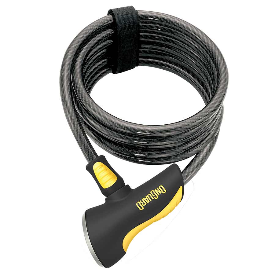 COIL CABLE WITH KEY LOCK, 12MM X 185CM (12MM X 6')