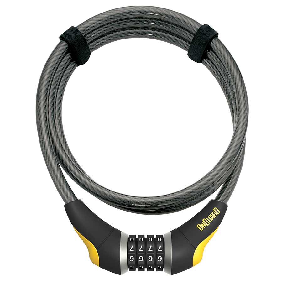 CABLE WITH COMBINATION LOCK, 12MM X 185CM (12MM X 6')