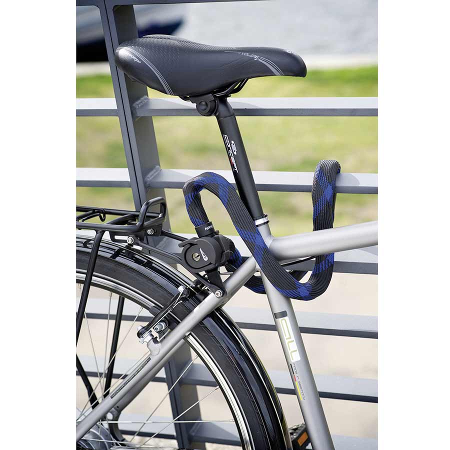 CHAIN LOCK, 7MM, 85CM, 2.8', BLACK